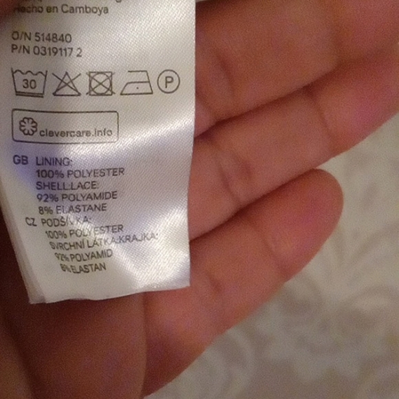 Divided baby doll lace top M - Picture 8 of 8